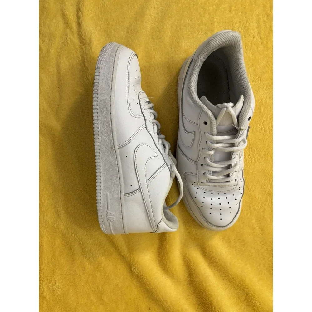 Nike Air Force 1 Shoes Low Big Kids GS Triple White Sneakers DH2920 111 Size 7Y